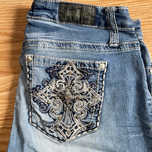 Zco Junior Bling Jeans size 5 - Picture 2 of 4